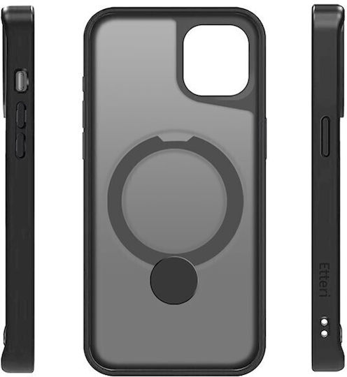 Etteri Back Cover Σιλικόνης / Πλαστικό Μαύρο (iPhone 15)