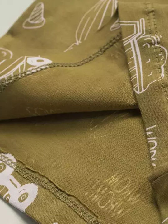 Kids' Set with Shorts Summer 2pcs Khaki