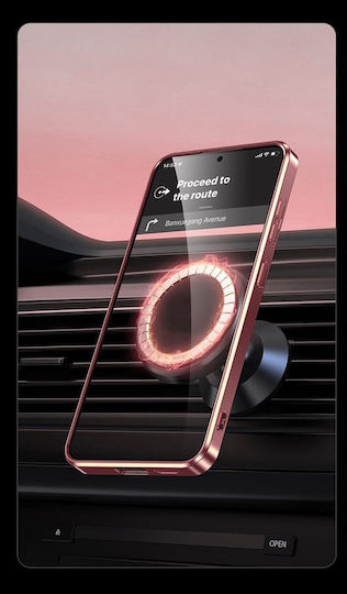 Θήκη Samsung Galaxy A56 Electro Magsafe Ροζ Rose Gold + Γυαλί Οθόνη