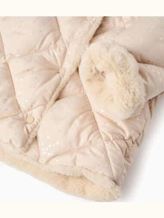 Kids' Quilted Jacket with Hood Graphite