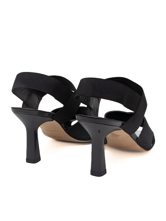 Fabric Sandals Black