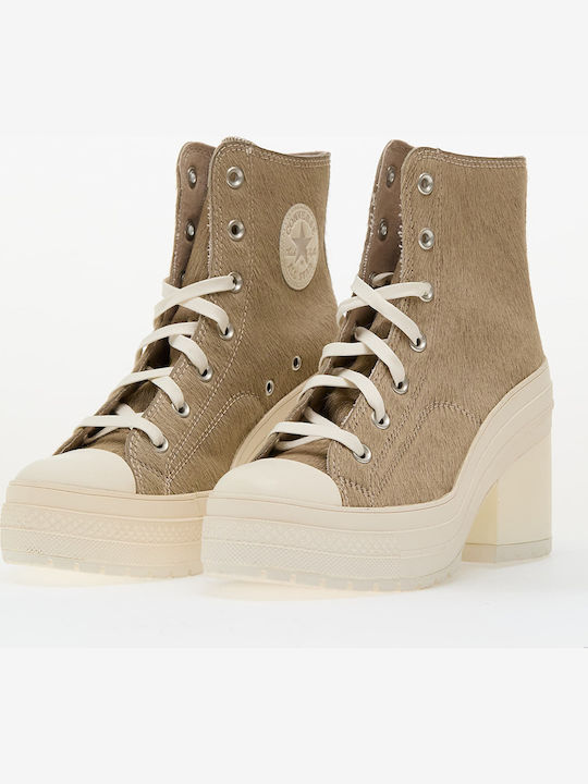 Chuck 70 De Luxe Γυναικεία Μποτάκια Μπεζ