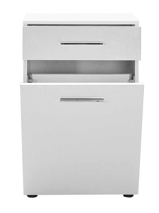 Megapap Diamond Καλάθι Απλύτων Ξύλινο 52x38x83cm Λευκό