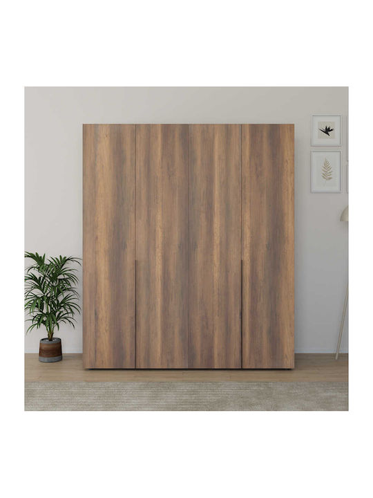 Четири врати Гардероб Oryana Орех 180x62x210см