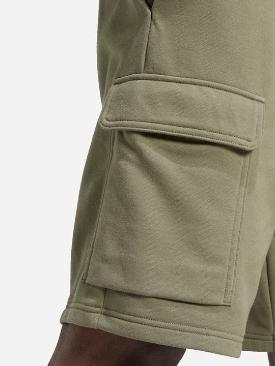 Essentials Feel Cozy French Terry Cargo Ανδρική Βερμούδα Cargo Πράσινη
