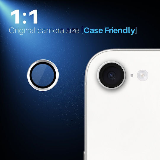 Schutz Kameraschutz Gehärtetes Glas Silver für das Apple iPhone 16e