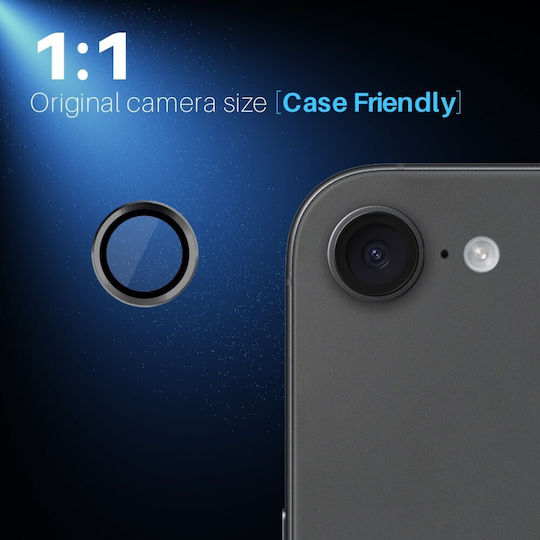 Schutz Kameraschutz Gehärtetes Glas Black für das Apple iPhone 16e