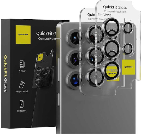 Spacecase Quickfit Camera Protection Tempered Glass Silver for the Samsung Galaxy S25 Ultra