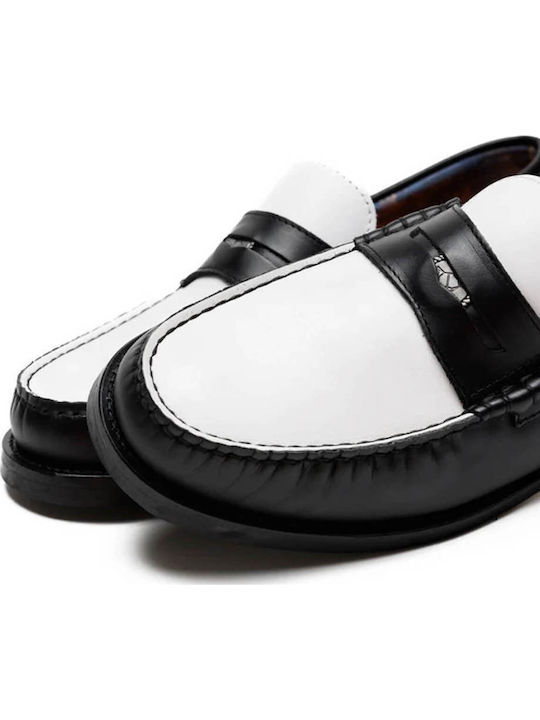 Leder Herren Mokassins in Schwarz Farbe