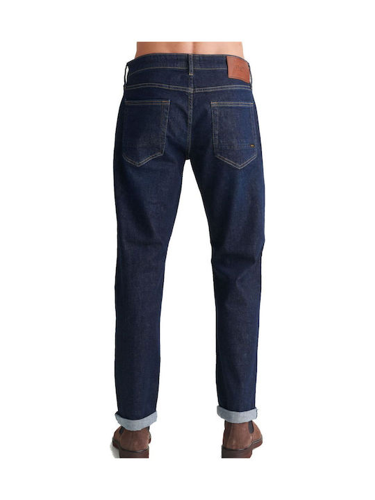 Hardy Men's Jeans Pants Elastic with Regular Straight Fit Blue