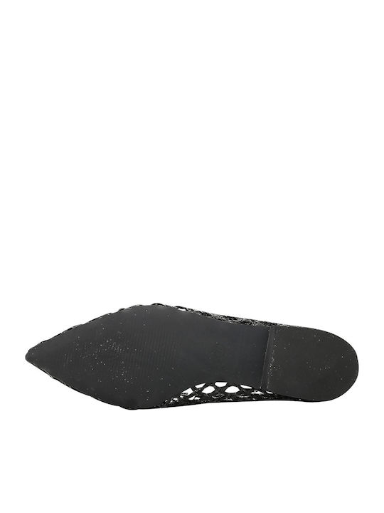 Leather Ballerinas Black