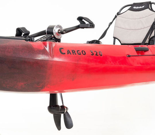 SCK 32048 Πλαστικό Kayak Ψαρέματος 1 Ατόμου Μαύρο/Κόκκινο