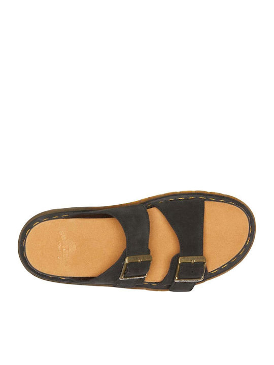 Josef Leather Men's Sandals In Black Colour