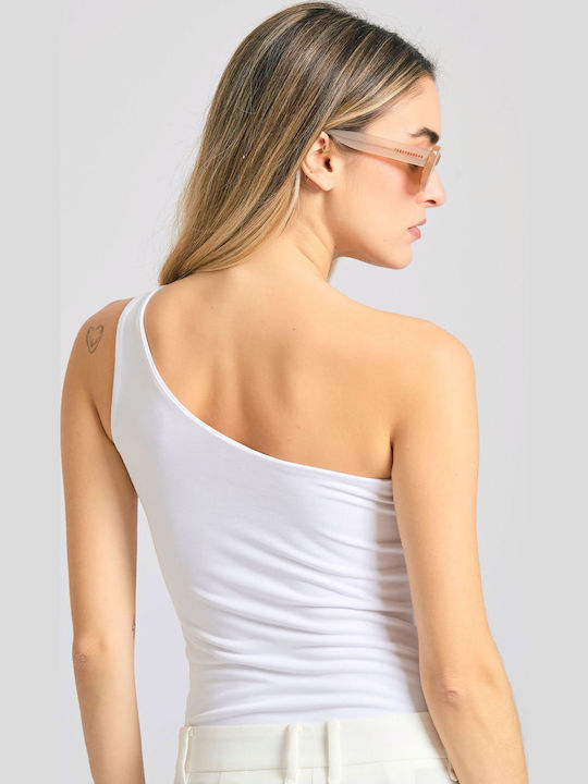 Off Shoulder Μονόχρωμο Κορμάκι