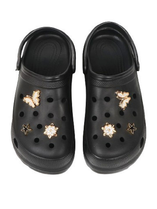 Sonimix Damen Clogs Schwarz