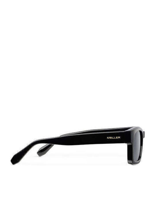 Meller Herren Sonnenbrille mit Schwarz Kunststoff Gestell und Schwarz Polarisiert Linse RUD-TUTCAR