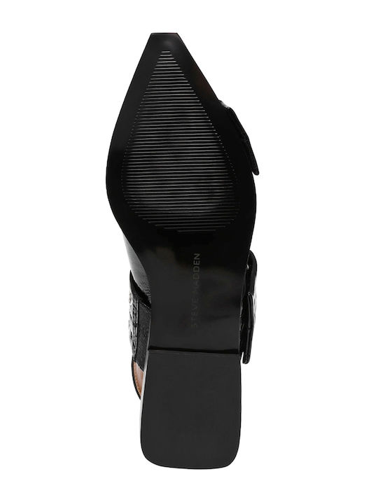 Grand Aves Sandals from Patent Leather Black