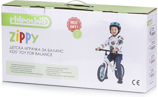 Chipolino Bicicletă de Echilibru pentru Copii Zippy Alb