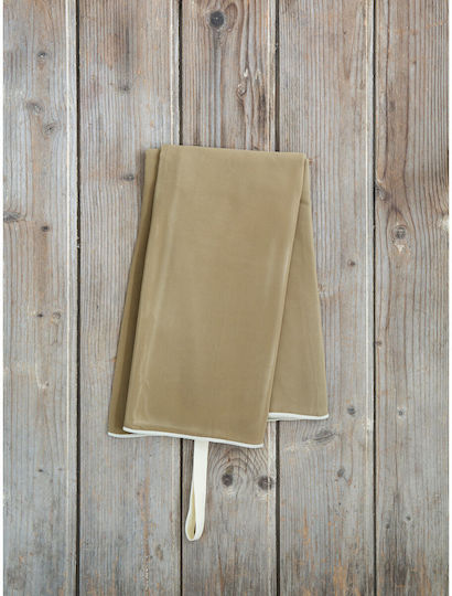 Nima Riva Microfiber Body Double-Sided Towel Gold Brown 160x90cm