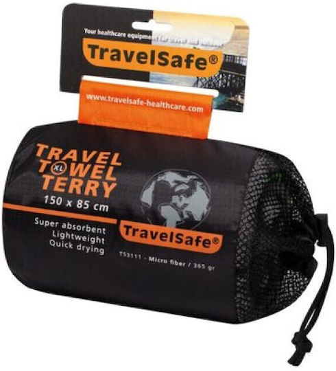 Travelsafe Πετσέτα Microfiber Σώματος Γκρι 85x150εκ.