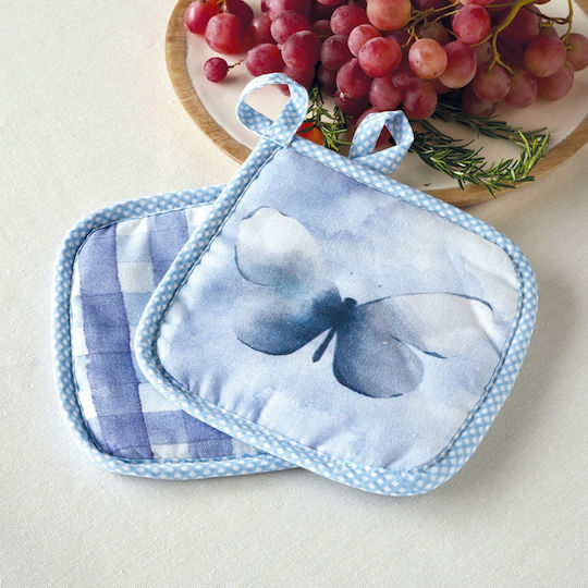 Kentia Loft Liblika Pot Holder Fabric Blue 2pcs