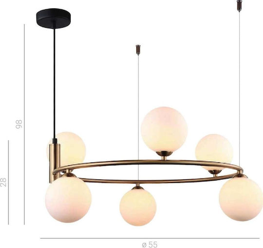 Italux Hängelampe Gold Italux Hängelampe Gold
