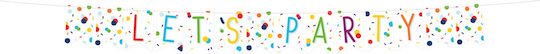 Amscan Confetti Birthday 19cm x Garland for Party 185cm