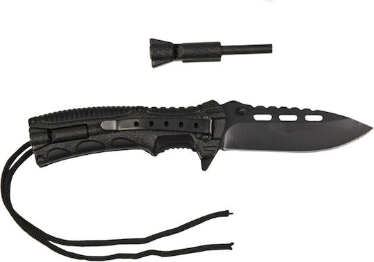 Mil-Tec Paracord Σουγιάς Επιβίωσης Μαύρος