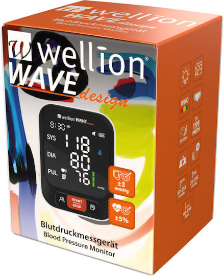 Wellion Wave Design Digital Arm Blood Pressure Monitor