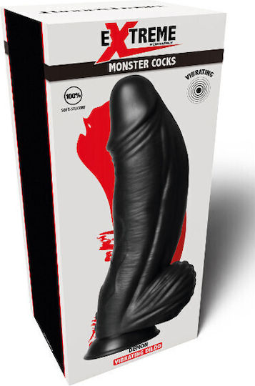 Hidden Desire Analdildo mit Vibration Schwarz 28cm