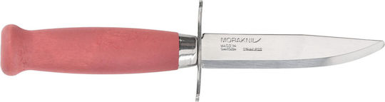 Morakniv Scout 39 Pink Knife in Leather Sheath
