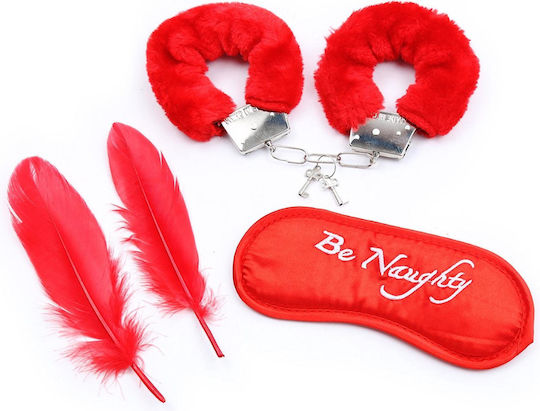 Fever BDSM Kit σε Κόκκινο Χρώμα 4τμχ
