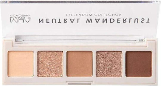 MUA Neutral Wanderlust Palette with Eye Shadows in Pressed Powder Form 3.8gr