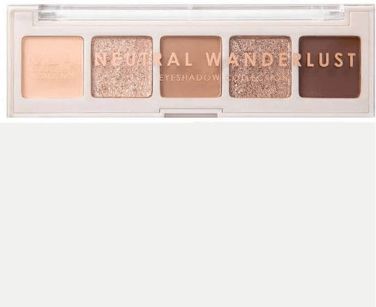 MUA Neutral Wanderlust Palette with Eye Shadows in Pressed Powder Form 3.8gr