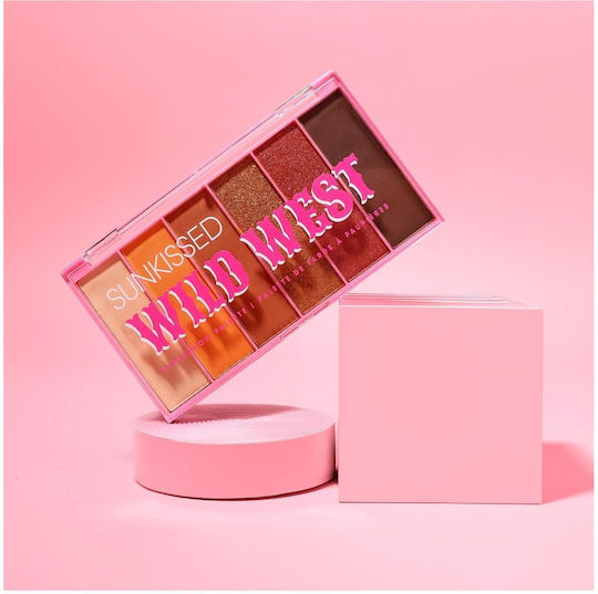 Sunkissed Eyeshadow Παλέτα με Σκιές Ματιών Matte σε Στερεή Μορφή Wild West 27gr