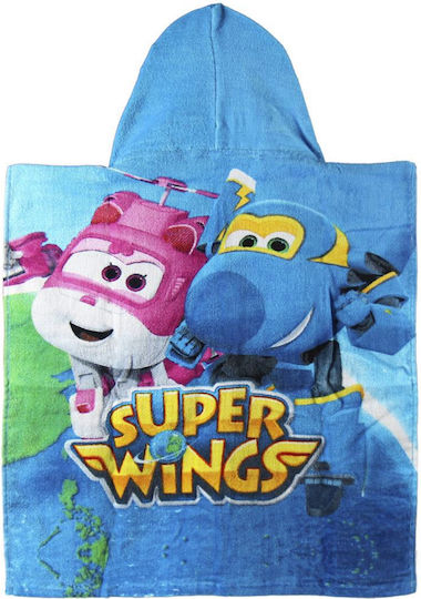 Prosop Poncho cu Glugă Super Wings 50 X 115 Cm Universal Multicolor