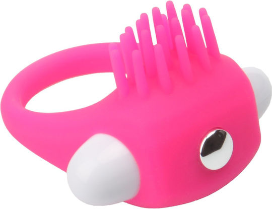 Dream Toys Lit Up Silicone Stimu Ring 5 Ring Cock Silicone Pink