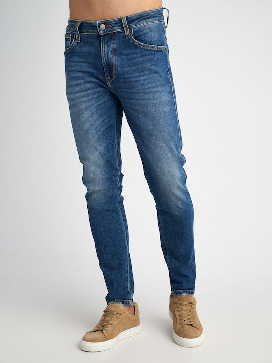 Sapphire Men's Elastic Jeans Pants with Slim Tapered Fit Sapphire