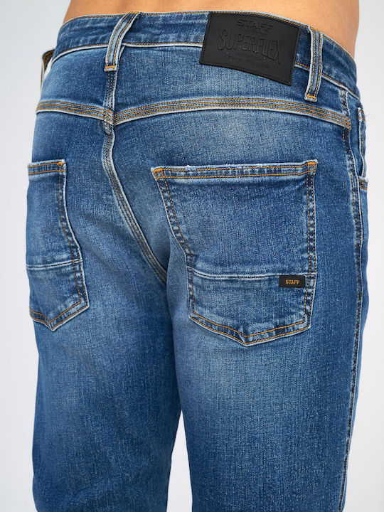Sapphire Men's Elastic Jeans Pants with Slim Tapered Fit Sapphire