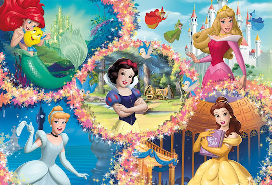Puzzle Lisciani Prințese Puzzle Față-verso 2 X 60 Piese