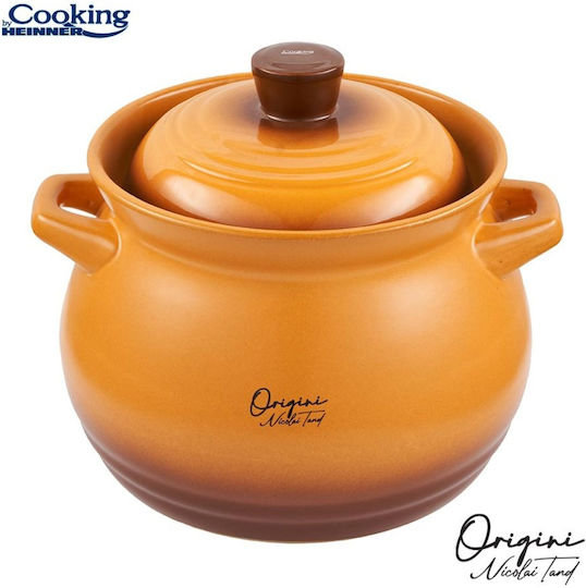 Heinner Oala Ceramica Ceramic Round Heat-Resistant Cookware with Lid 6000ml