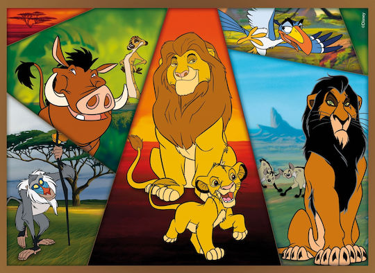 Lisciani Disney Puzzle Maxiboden 4 x 48 Der König der Löwen