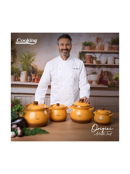Heinner Oala Ceramica Ceramic Round Heat-Resistant Cookware with Lid 6000ml