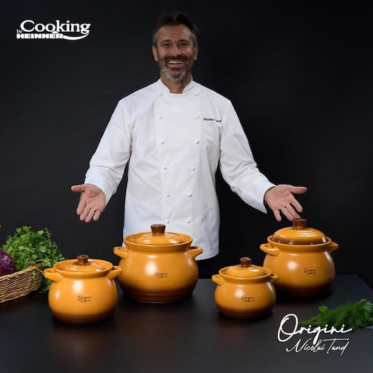 Heinner Oala Ceramica Ceramic Round Heat-Resistant Cookware with Lid 6000ml