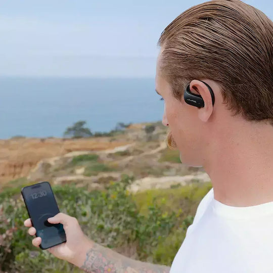 Jlab JBuds Open Sport Bluetooth-Freisprecheinrichtung Kopfhörer mit Schweißresistenz und Ladeetui Schwarz
