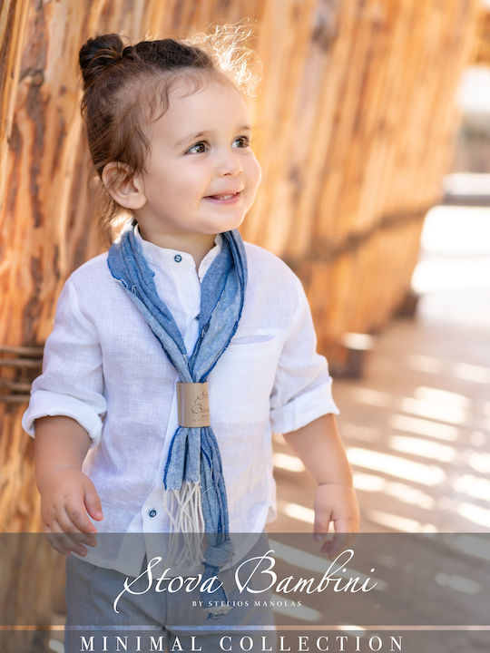 Stova Bambini Boys Linen Baptism Suit 5pcs White