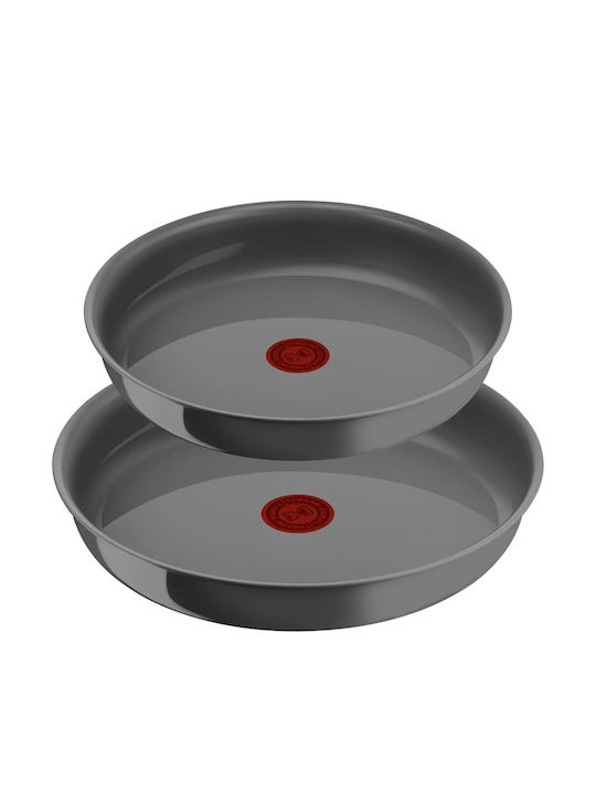 Tefal Ingenio Renew Pfannen-Set Grey mit Keramikbeschichtung 3Stück