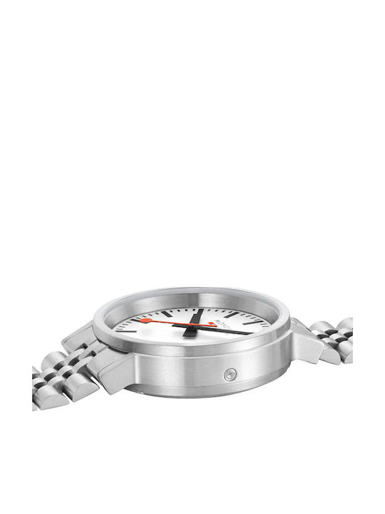 Γυναικείο Ρολόι 41mm Μπαταρίας με Ασημί Μεταλλικό Μπρασελέ