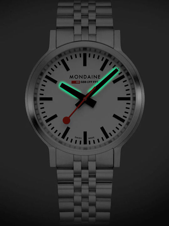 Γυναικείο Ρολόι 41mm Μπαταρίας με Ασημί Μεταλλικό Μπρασελέ