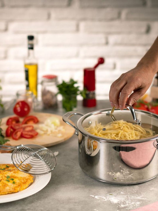 Kuhn Rikon Pots Set of Stainless Steel with No Coating 3pcs